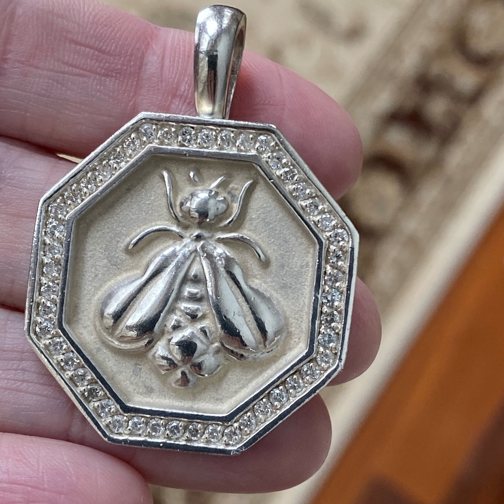 Slane ~ JUMBO Diamond BEE Enhancer Pearl Necklace - Picture 5 of 8